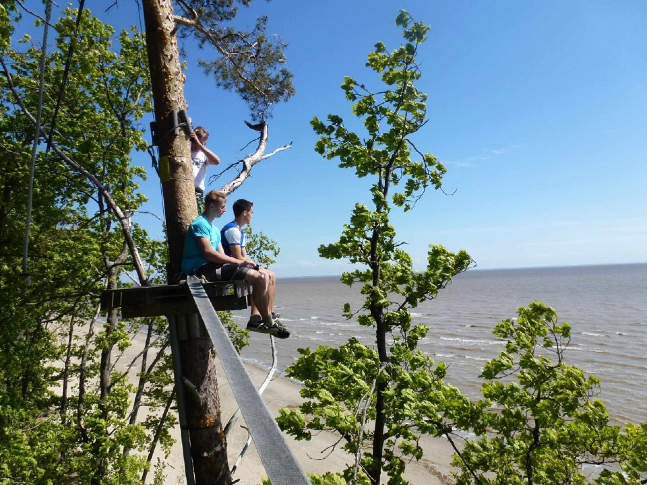 Захватывающая тропа с препятствиями в Валгеранна сейклуспарк