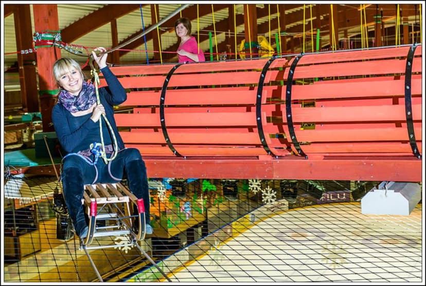 Unustamatu seiklus Lõunakeskuse seikluspargis kahele