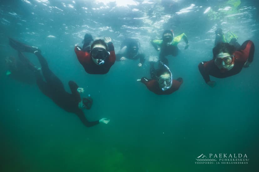 Snorgeldamine kahele veealuse vangla varemete kohal