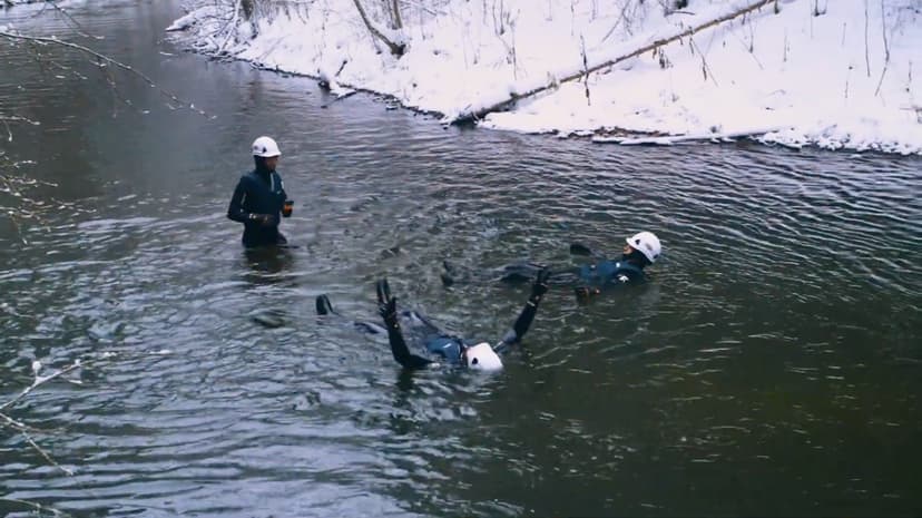 Talvine kanjoneering