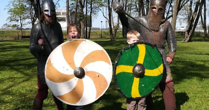 Laste sünnipäev viikingitega