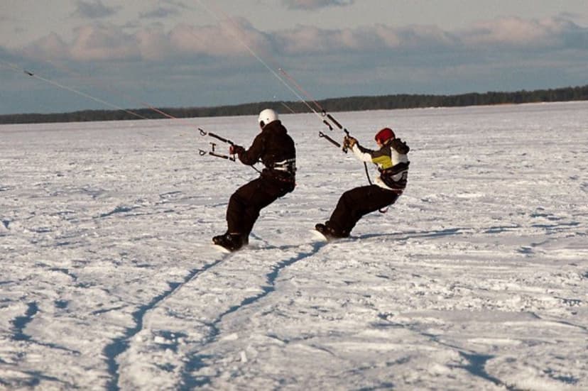 Talvine lohesurfi koolitus koos sõbraga