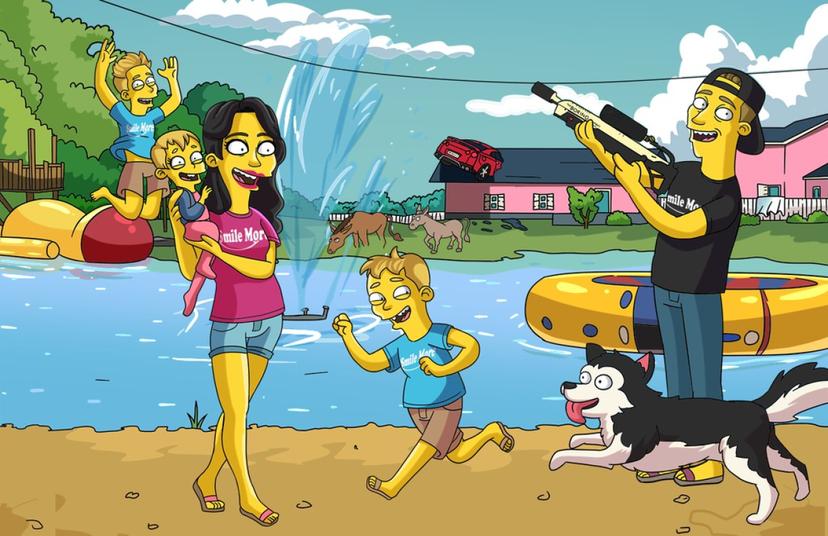 Kollane sina ja sõber - kujunda taust ise