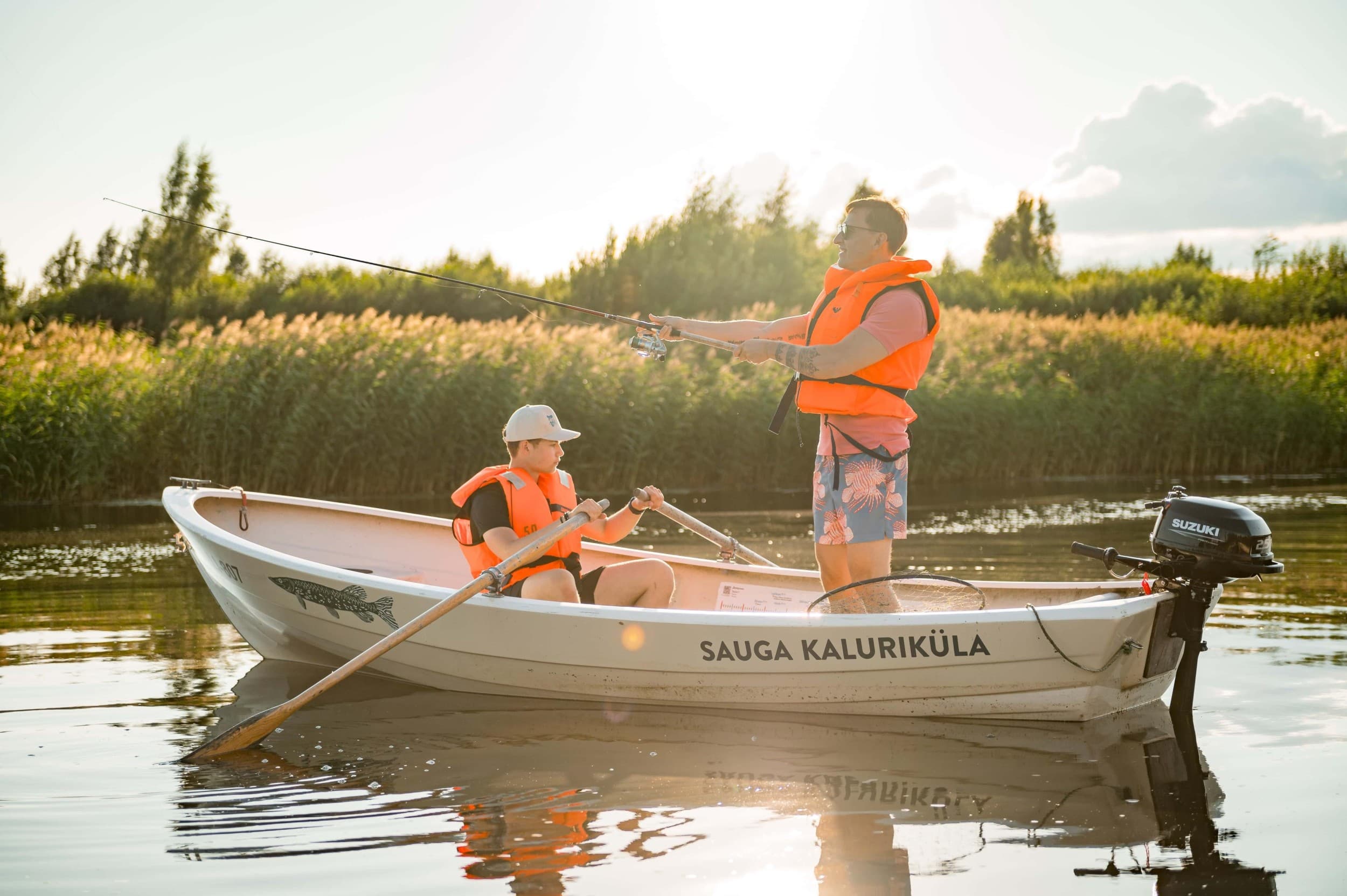 Elamuslik kalastusretk kahele koos majutusega Glamping telkhotellis või Kaluritoas