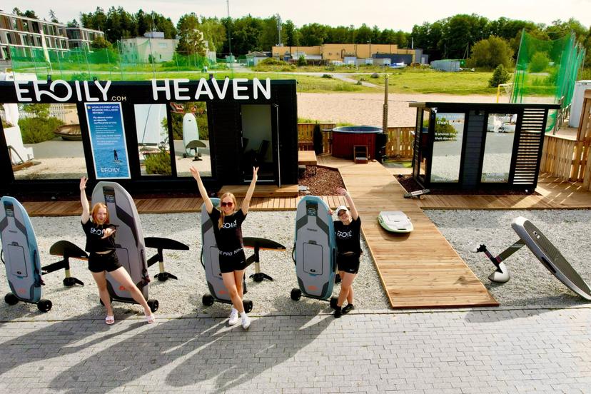 Lenda üle vee ilma purje ja mürata! eFoili lend Haven Jahisadamas kuuele