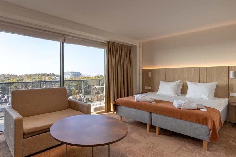 Расслабляющий отдых с ужином в номере Premium в Jūrmala SPA Hotel