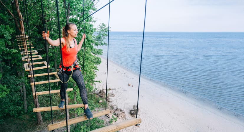 Põnev seiklusrada 2 täiskasvanule Valgeranna seikluspargis