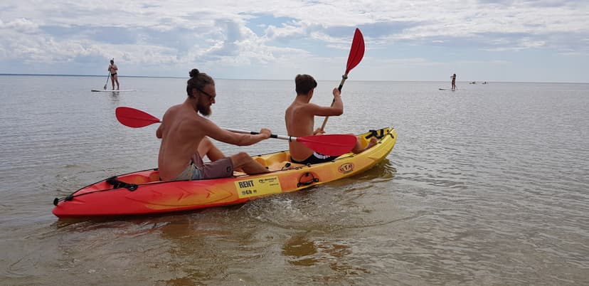 2x Seljatugedega kajaki rent Pärnu rannas