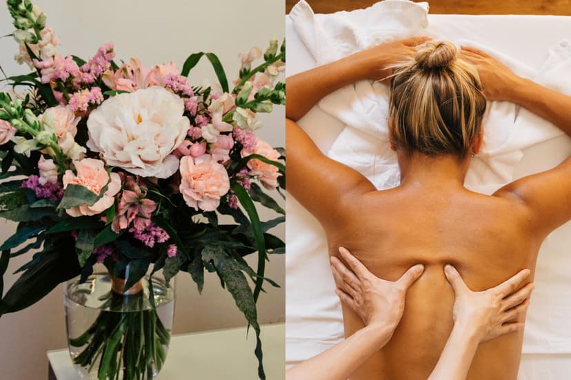 Mobiilne spordimassaaž (60 min) + lillekimp